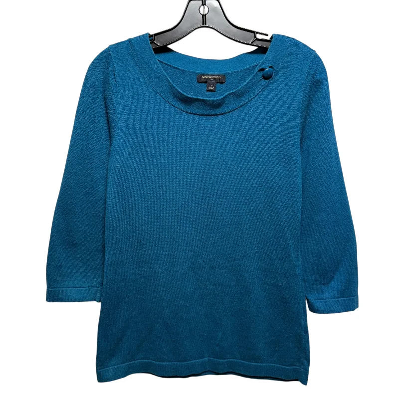 Sweater By Banana Republic In Teal, Size: M Unique Men's Upcycled