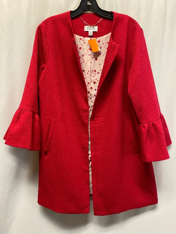 Coat Peacoat By Elle In Pink, Size: L Masculine Men's 