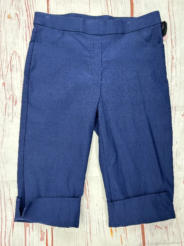 Shorts By Alfred Dunner In Navy, Size: 6petite Masculine Men's Thick