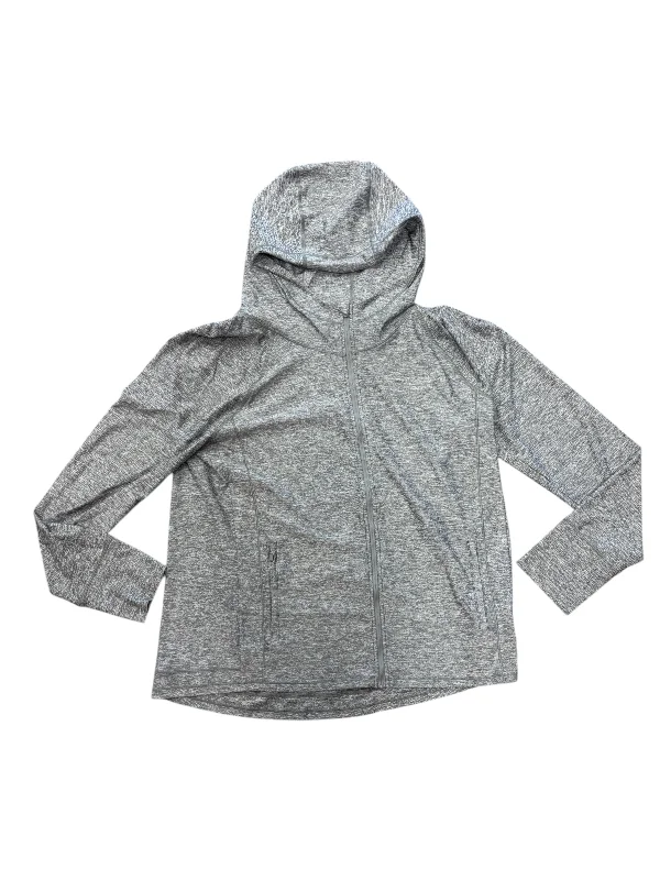 Athletic Jacket By Athleta In Grey, Size: Xl Cozy Men's Sherpa