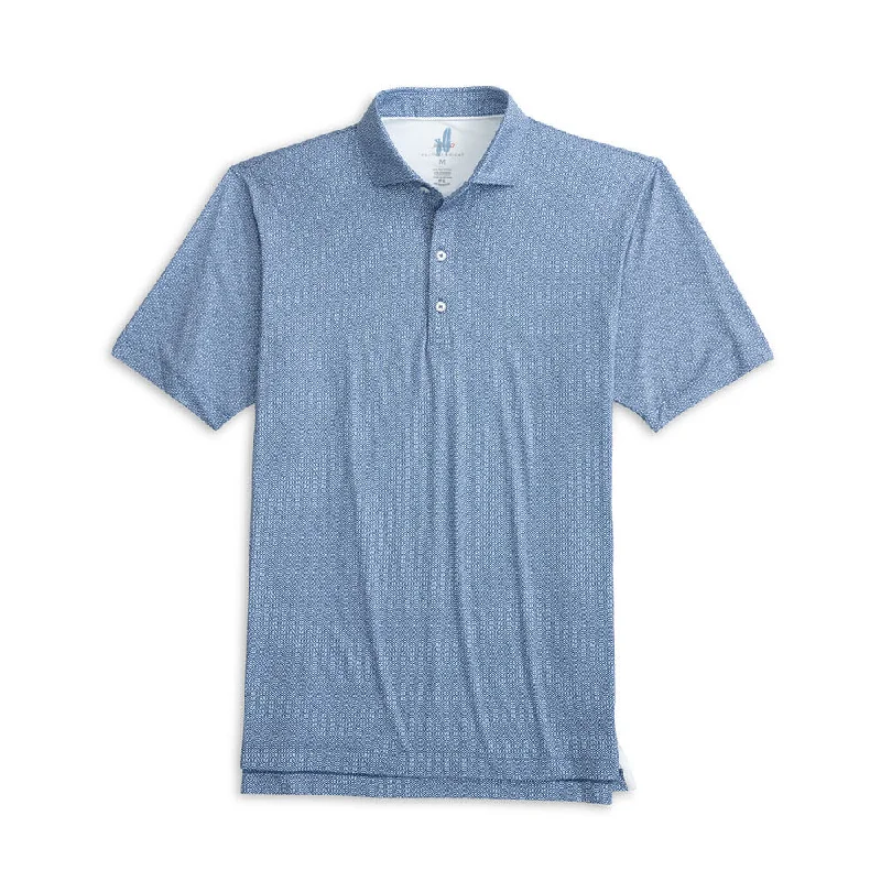 Johnnie-O Julian Featherweight Polo Shirt - Lake Monochromatic Office Style