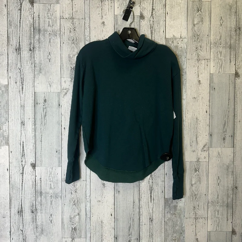 Athletic Top Long Sleeve Collar By Aerie In Green, Size: Xs Hip Men's Retro