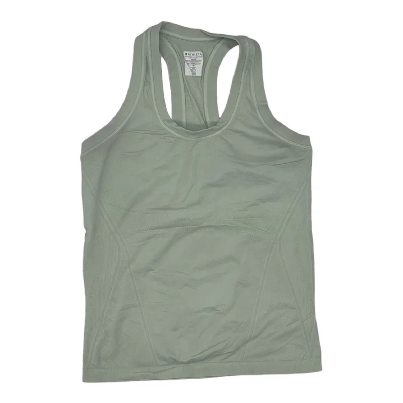 GREEN ATHLETIC TANK TOP by ATHLETA Size:M Casual Men's Loose