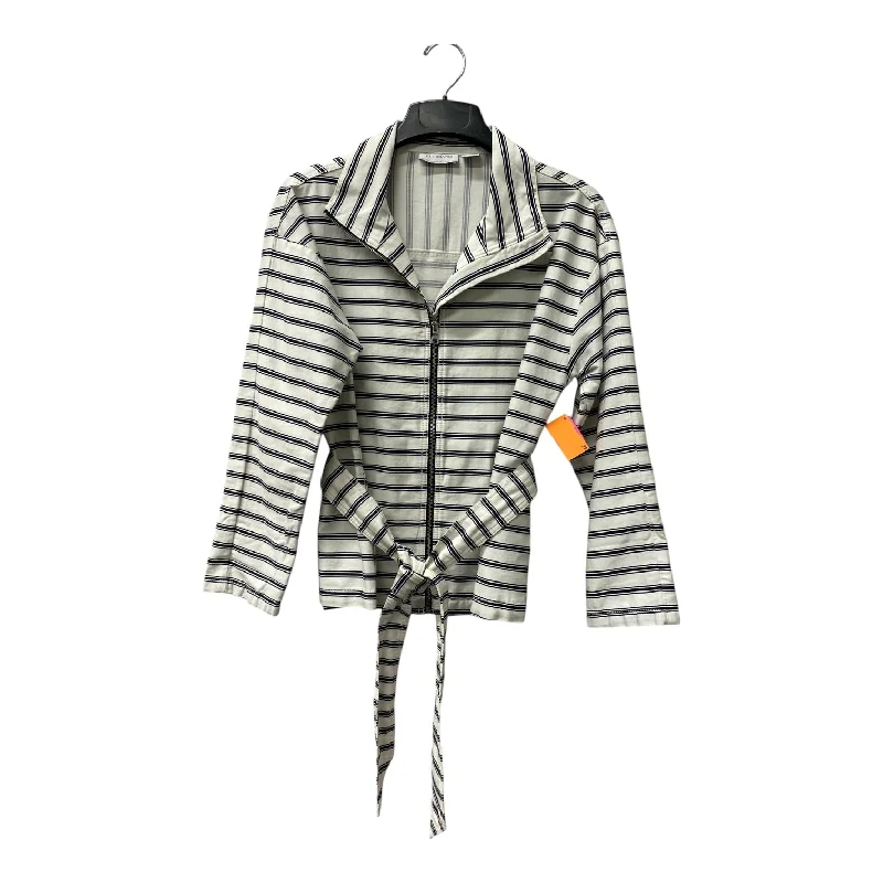 Jacket Other By Liz Claiborne In Black & White, Size:S Sharp Men's Italian