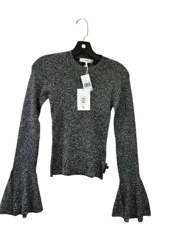 Top Long Sleeve Designer By Frame In Grey, Size: S Classic Men's Pin