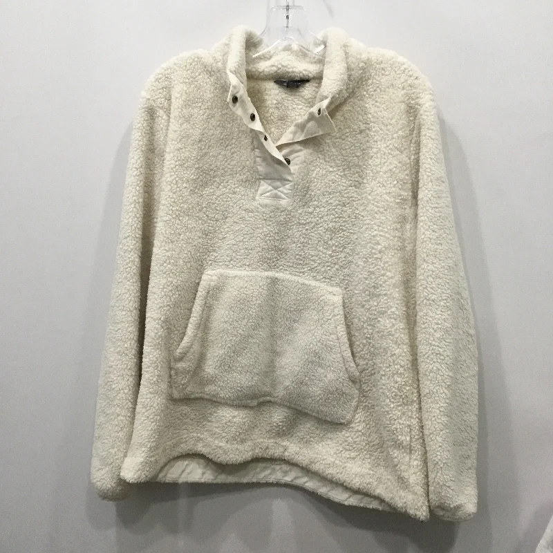 Jacket Fleece By Eddie Bauer In Cream, Size: Xl Dapper Men's Bow