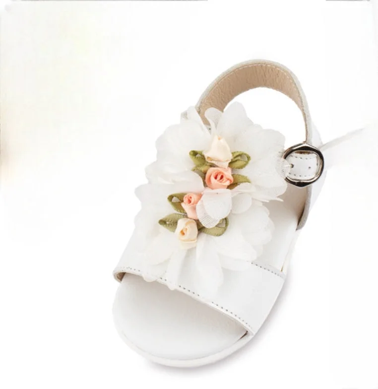 White Leather Baby Sandal Athletic Men's Compression