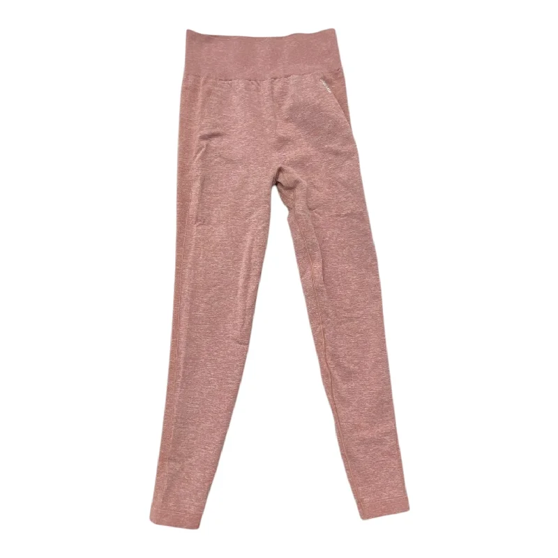 Athletic Leggings By Gym Shark In Pink, Size:S Preppy Men's College