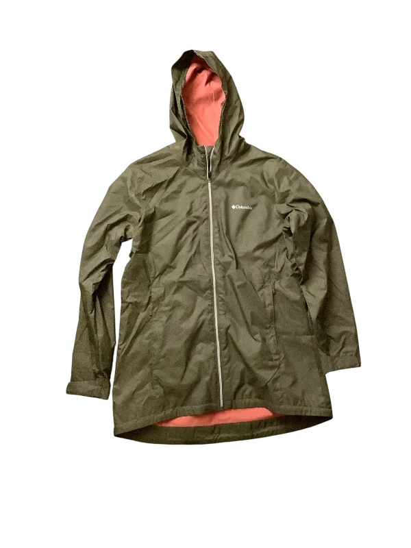Jacket Windbreaker By Columbia In Green, Size: Xl Monochromatic Office Style