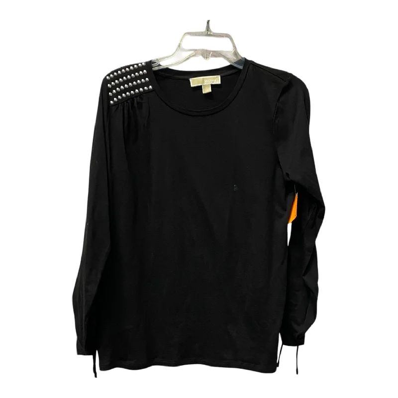 Top Ls By Michael By Michael Kors In Black, Size:L Polished Men's Silk