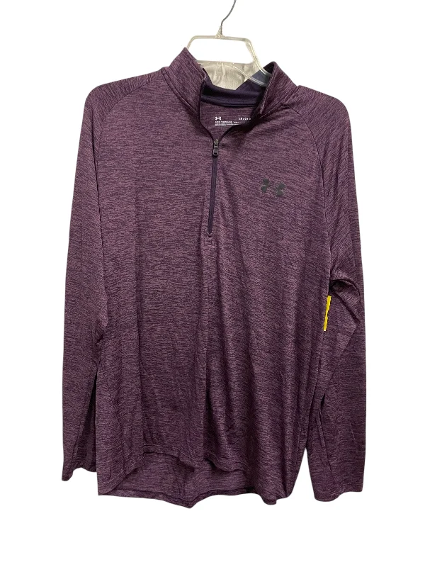 Athletic Jacket By Under Armour In Purple, Size: L Monochromatic All