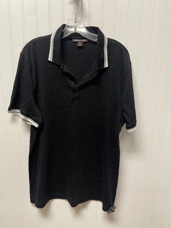 Top Short Sleeve Designer By Michael Kors In Black, Size: L Gym