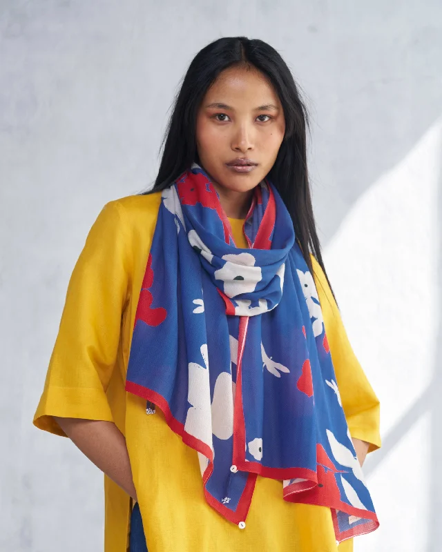 Christy Scarf - Blue & Grey Sophisticated Men's French