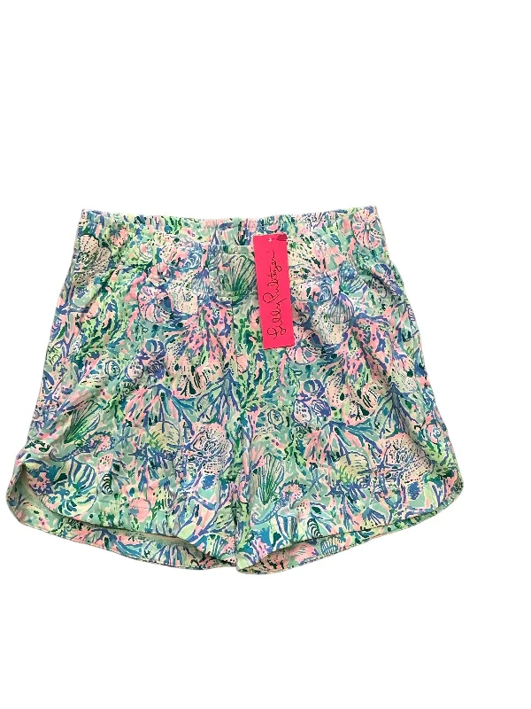 Shorts By Lilly Pulitzer In Blue & Green, Size: Xs Tailored