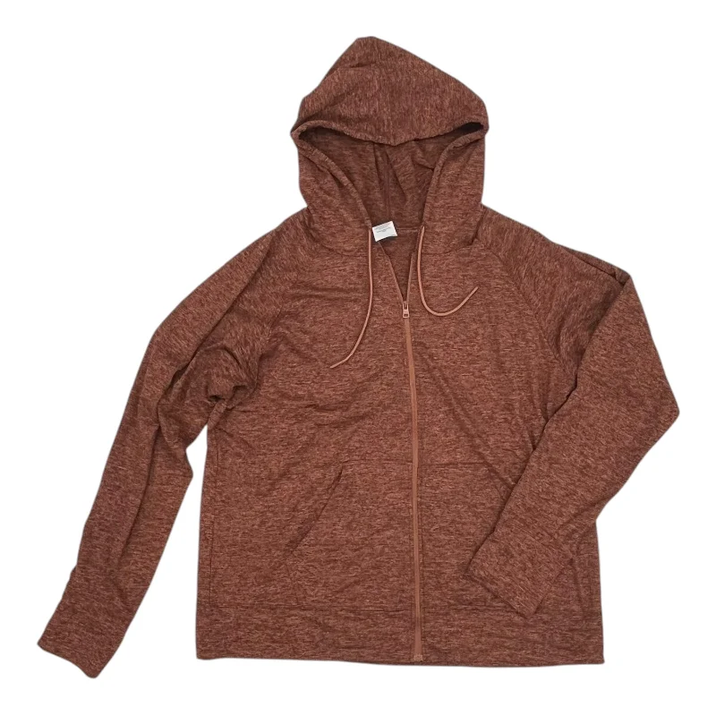 Athletic Jacket By Athletic Works In Brown, Size:Xl Youthful Men's Pop