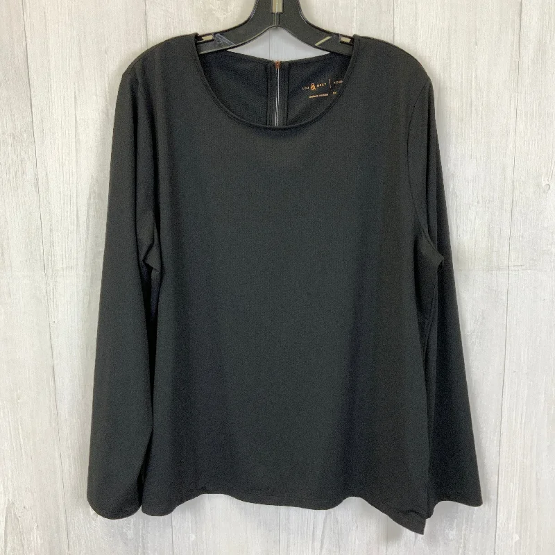 Athletic Top Long Sleeve Crewneck By Lou And Grey In Black, Size: Xxl Artistic Men's Avant