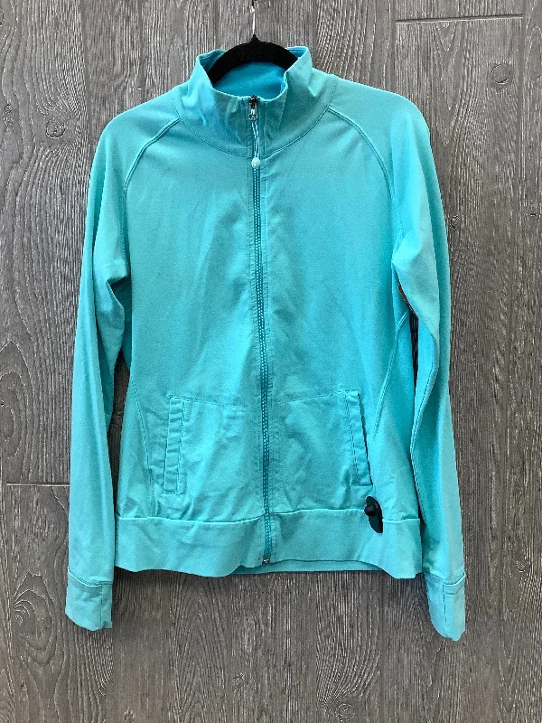 Athletic Top Long Sleeve Collar By Tuff Athletics In Blue, Size: Xl Stylish Men's Neon