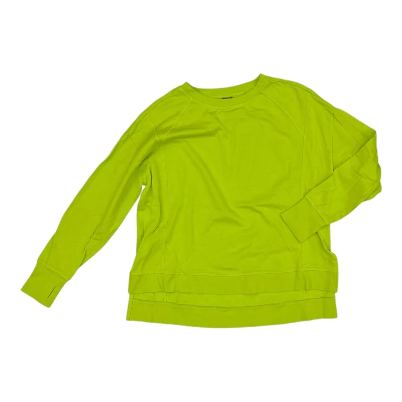 Athletic Top Ls Crewneck By Sweaty Betty In Yellow, Size:Xl Bold Men's Statement