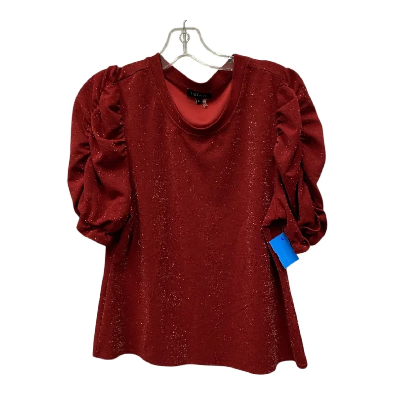 Top Ss By 1.State In Red, Size:L British Gentleman Style