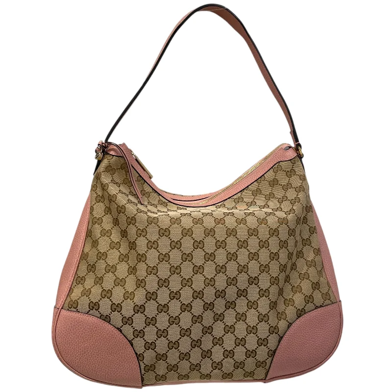GUCCI/Tote Bag/L/Monogram/Leather/PNK/Bree Hobo Youthful Men's Anime