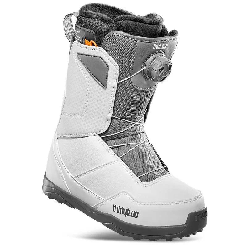 ThirtyTwo Women's Shifty BOA Snowboard Boots - 2024 White/Grey Masculine Men's 
