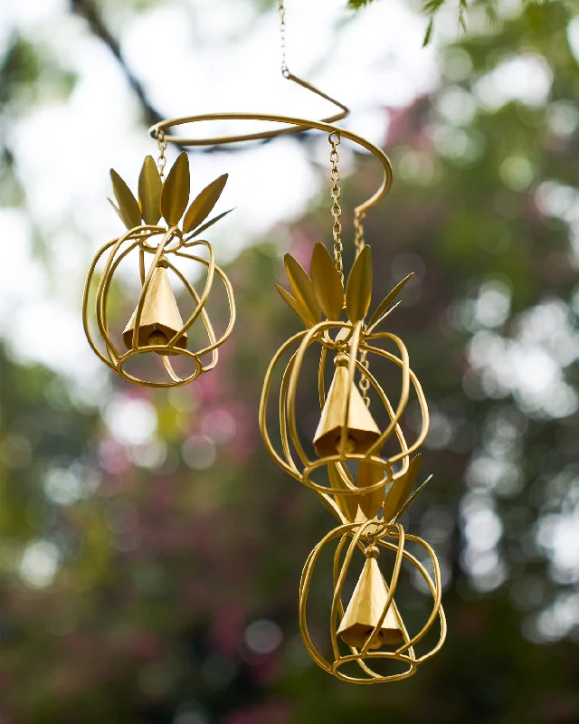 Pineapple Wind Chime Polished Men's Satin