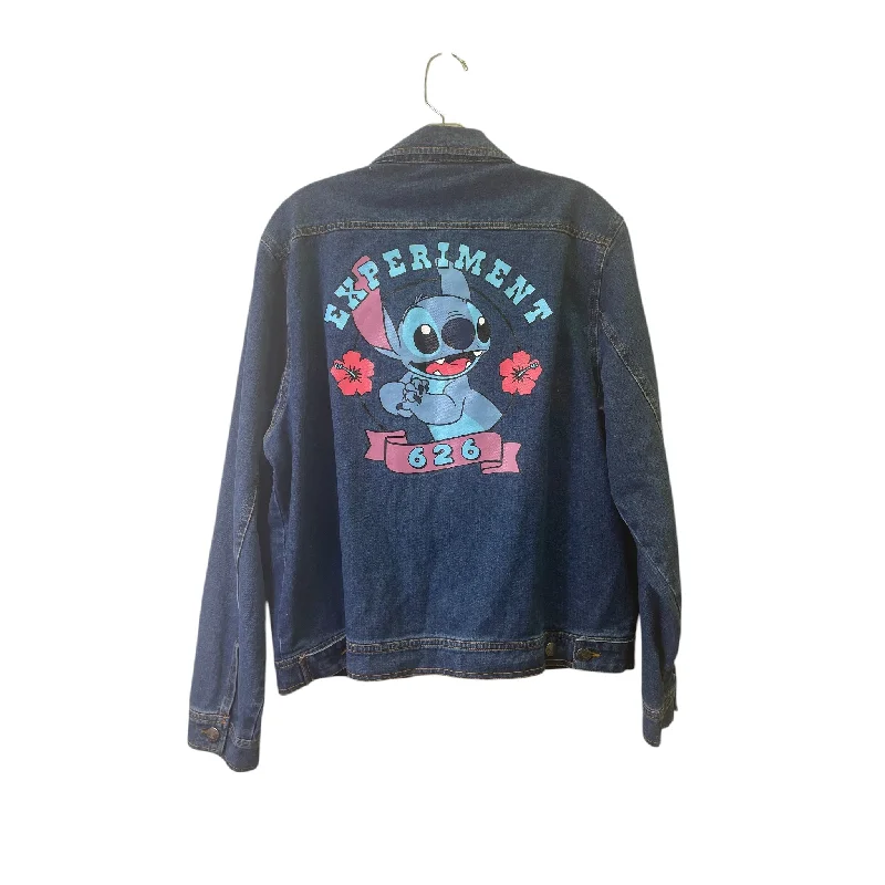 Jacket Denim By Stitch In Blue Denim, Size:Xxl Vacation