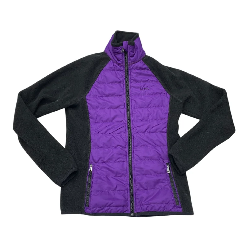 Athletic Jacket By Ralph Lauren In Black & Purple, Size:Xs Casual Men's Short