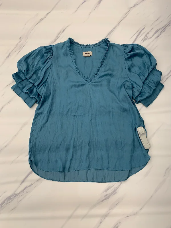 Top Short Sleeve Designer By Zadig And Voltaire In Blue, Size: Xs Beach