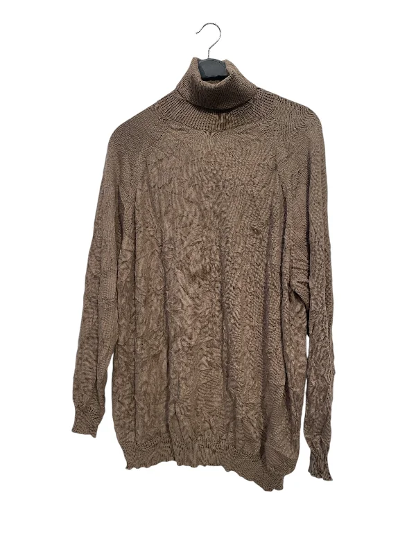 BALENCIAGA///Heavy Sweater/L/Plain/Wool/CML//M [Designers] Essentials/wrinkled Dynamic Men's High
