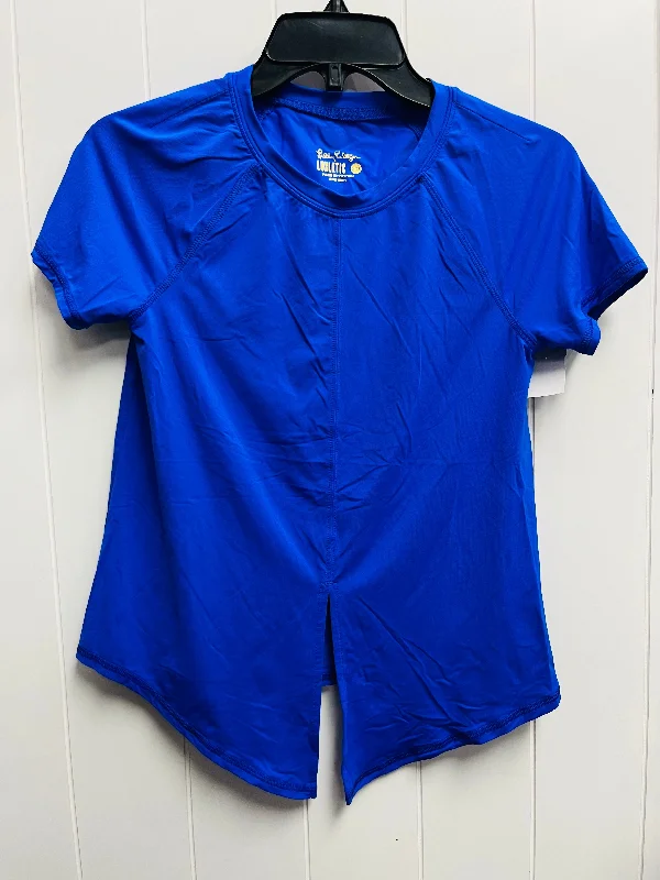 Top Short Sleeve Designer By Lilly Pulitzer In Blue, Size: Xxs Vintage Men's 1970S Disco