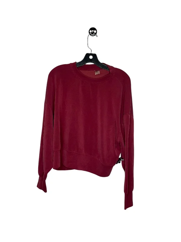 Athletic Top Long Sleeve Crewneck By Altard State In Red, Size: S Athletic Men's Compression