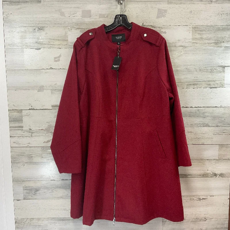 Coat Peacoat By Torrid In Red, Size: 3x Trendy Men's Scandinavian