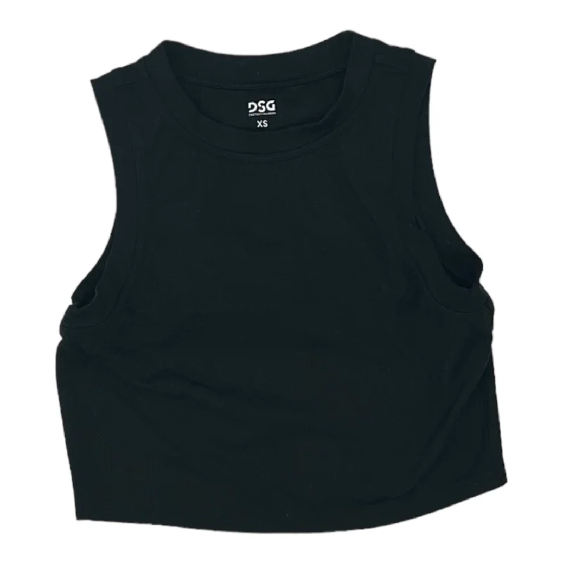 BLACK ATHLETIC TANK TOP by DSG OUTERWEAR Size:XS Tailored