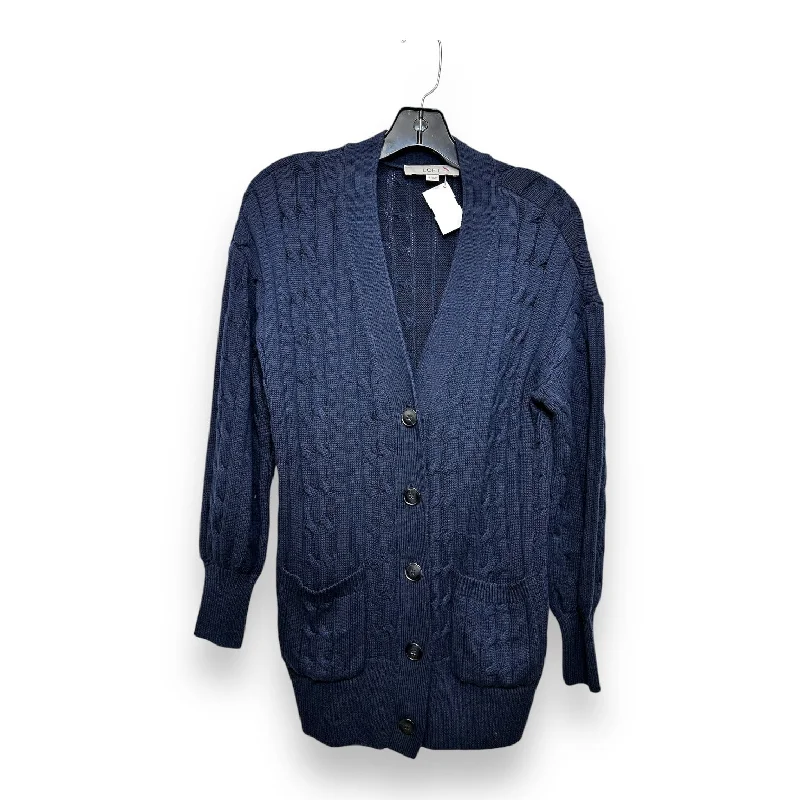 Cardigan By Loft In Navy, Size: S Elegant Men's Formal 