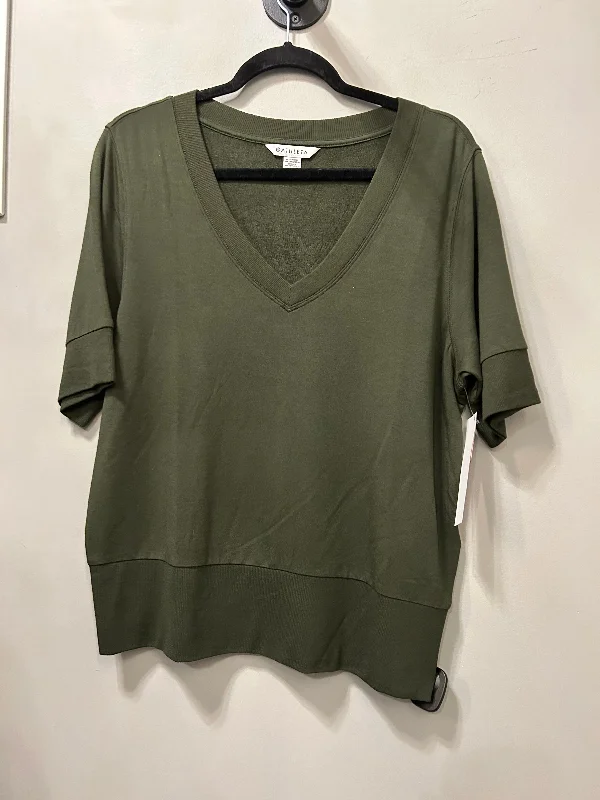 Athletic Top Short Sleeve By Athleta In Green, Size: L Dynamic Men's Moto