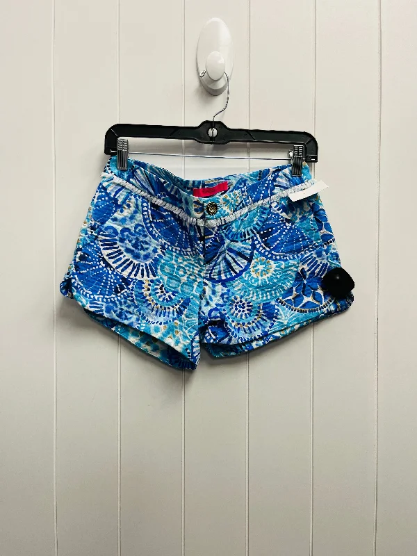 Shorts By Lilly Pulitzer In Blue & White, Size: 0 Confident Men's High
