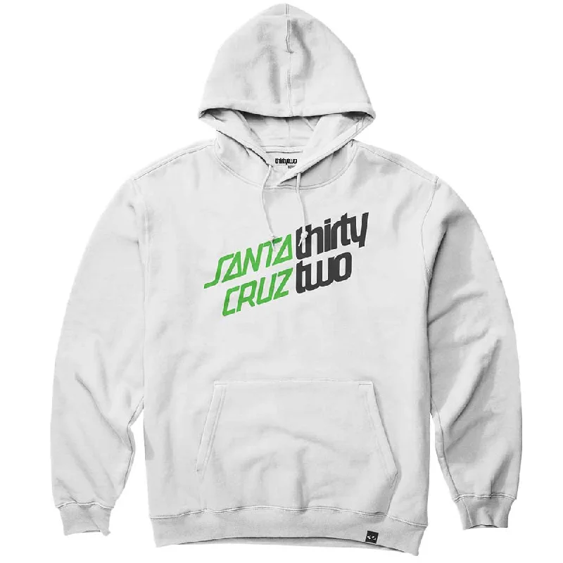 ThirtyTwo x Santa Cruz Pullover Hoodie - White Cclassic Men's Tweed