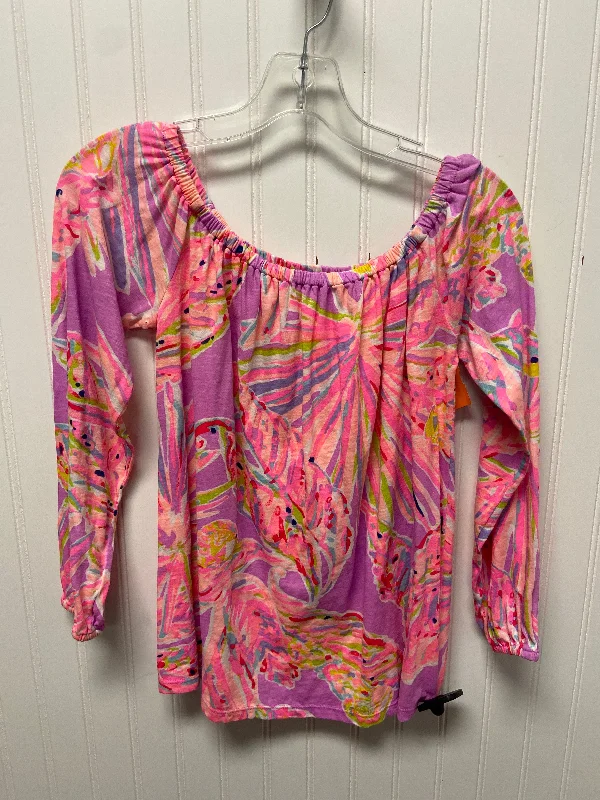Top Long Sleeve Designer By Lilly Pulitzer In Purple, Size: Xs Modern Men's 