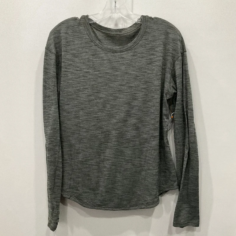 Athletic Top Long Sleeve Crewneck By Lululemon In Green, Size: 6 Casual Men's Japanese 