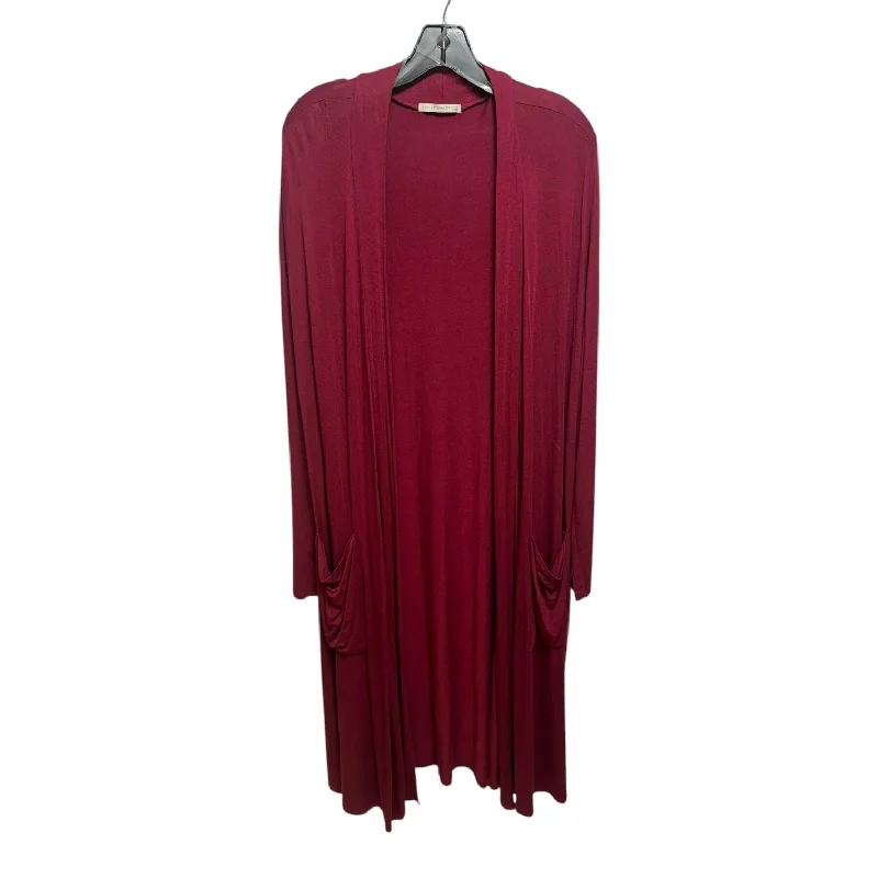 Sweater Cardigan By Active USA In Maroon, Size: Xl Luxurious Men's High