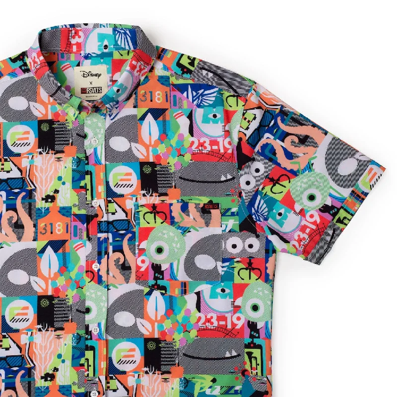 Pixar "Far Out Mashup" – KUNUFLEX Short Sleeve Shirt Relaxed Men's Australian 