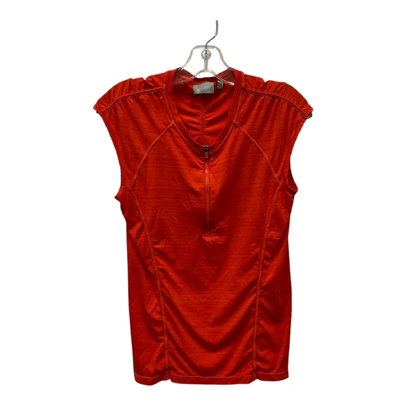 Athletic Top Ss By Athleta In Orange, Size:M Luxurious Men's High