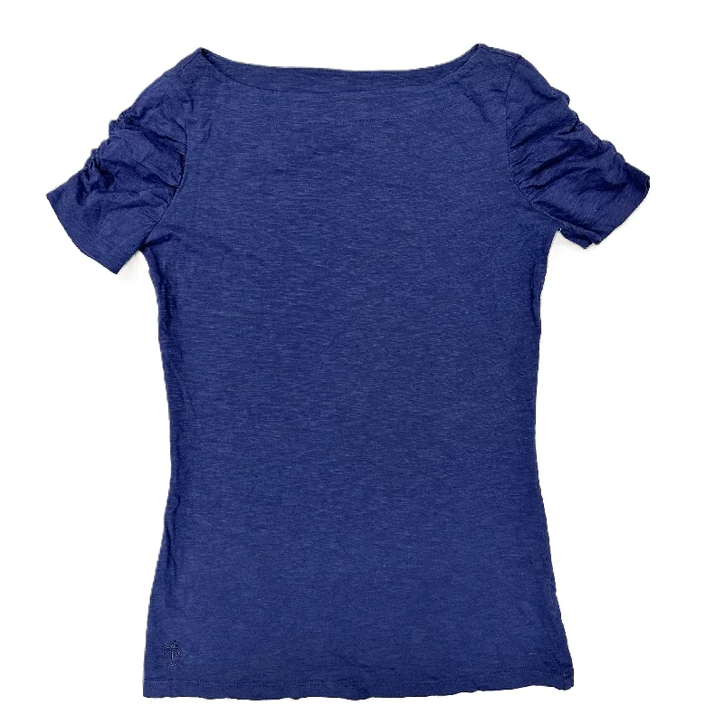 Top Short Sleeve Designer By Lilly Pulitzer In Navy, Size: Xs British Gentleman Style