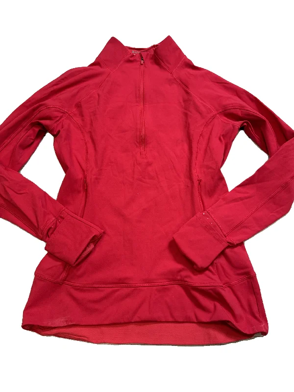 Athletic Top Long Sleeve Collar By Athleta In Red, Size: S Dynamic Men's Moto