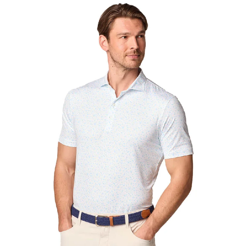 Johnnie-O Stag Night Featherweight Polo Shirt - Permafrost Traditional Men's Wool