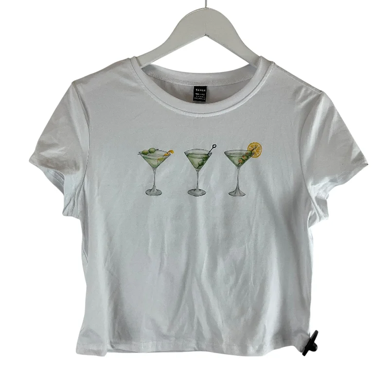 Top Short Sleeve Basic By Shein  Size: L Trendy Men's Bucket