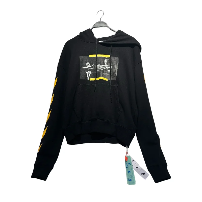OFF-WHITE/Hoodie/M/Graphic/Cotton/BLK/ Laid